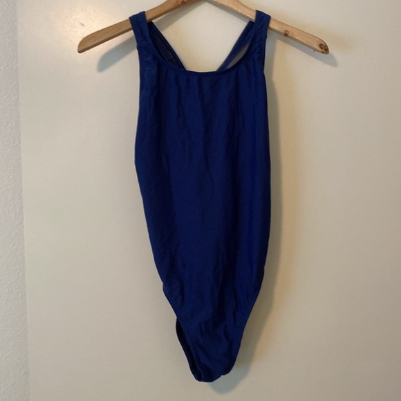 NWT Pro swim sport navy blue one piece swimsuit - Picture 4 of 5